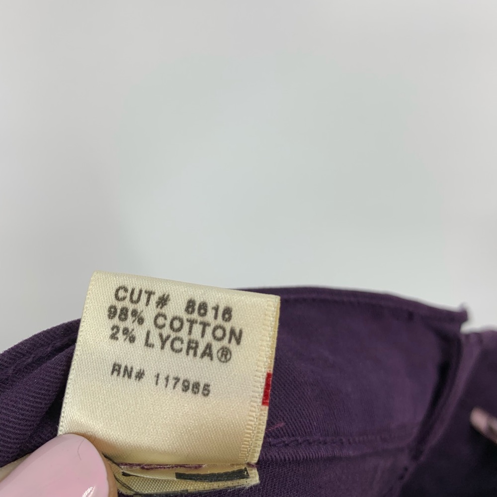 J.Brand Skinny Leg Jeans Aubergine Purple Stretch - Picture 7 of 7